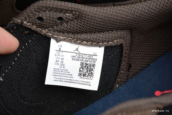 SP Scott Jordan Mocha 1 Retro Low CQ4277-001 OG Travis 0805